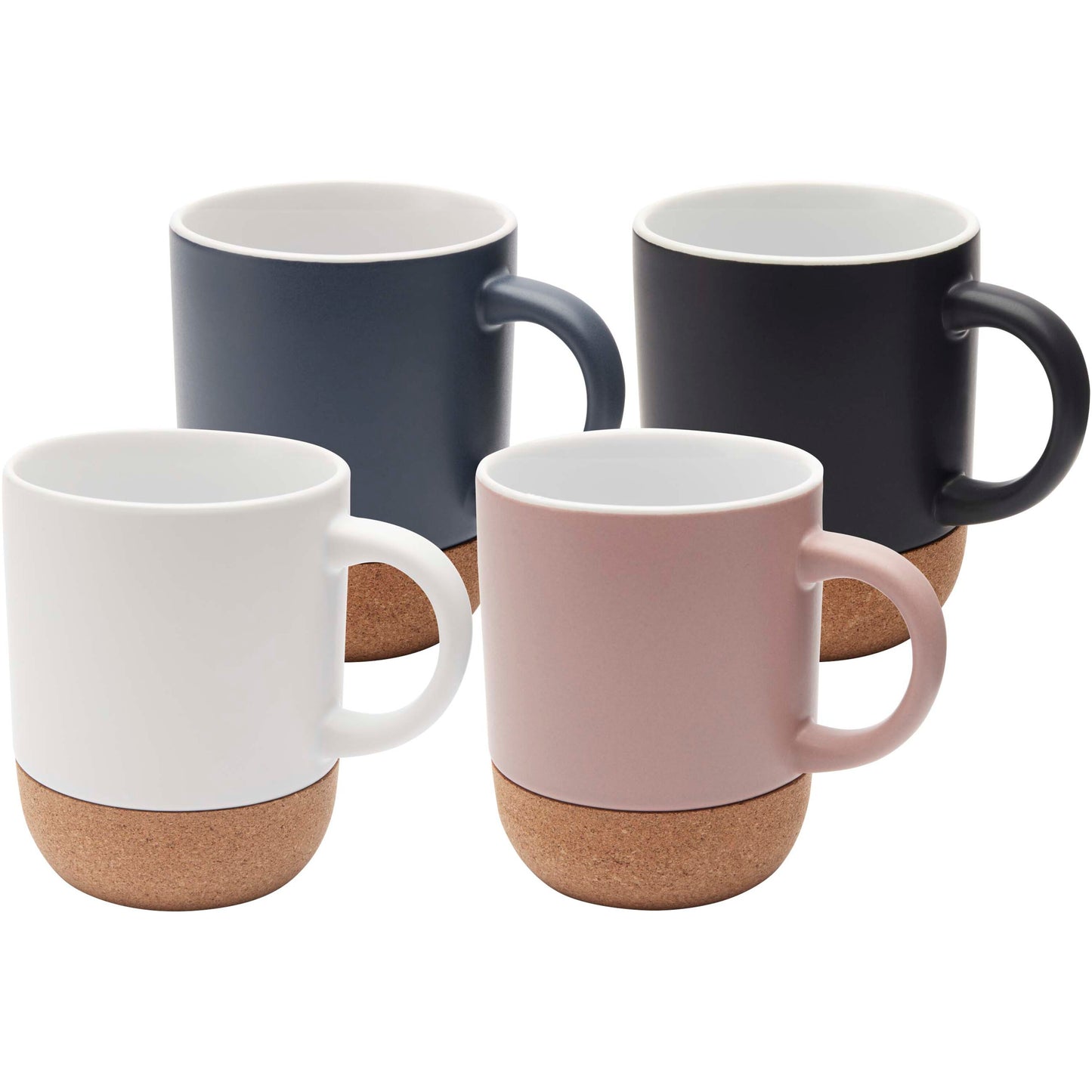 Billie 300 ml keramikmugg med korkdetaljer och matt finish