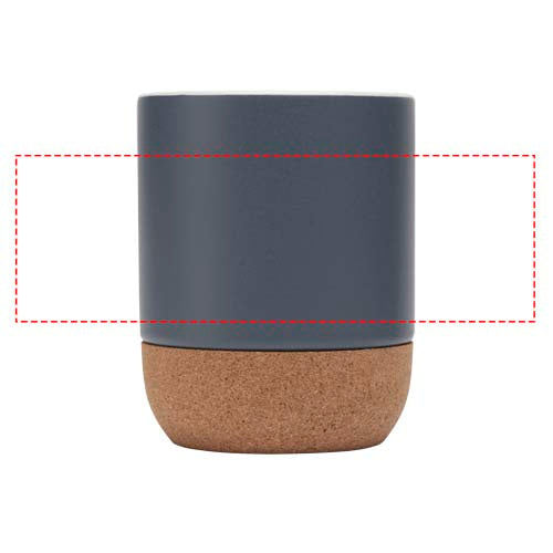 Billie 300 ml keramikmugg med korkdetaljer och matt finish