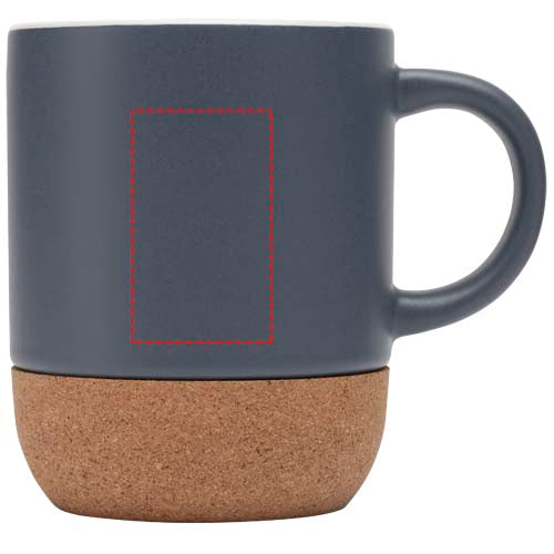 Billie 300 ml keramikmugg med korkdetaljer och matt finish