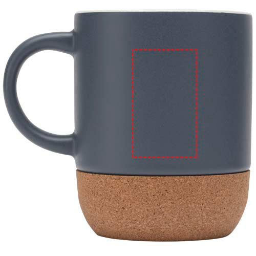 Billie 300 ml keramikmugg med korkdetaljer och matt finish
