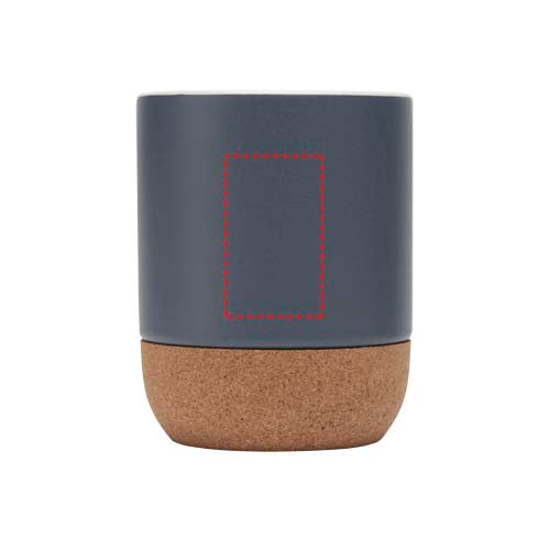 Billie 300 ml keramikmugg med korkdetaljer och matt finish
