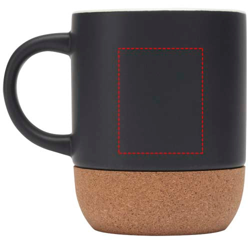Billie 300 ml keramikmugg med korkdetaljer och matt finish