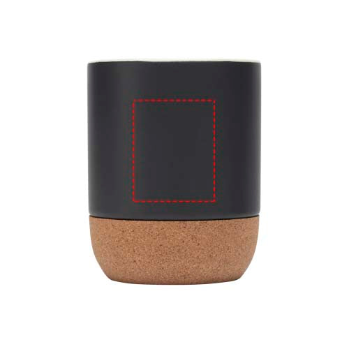 Billie 300 ml keramikmugg med korkdetaljer och matt finish