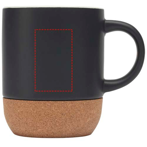 Billie 300 ml keramikmugg med korkdetaljer och matt finish