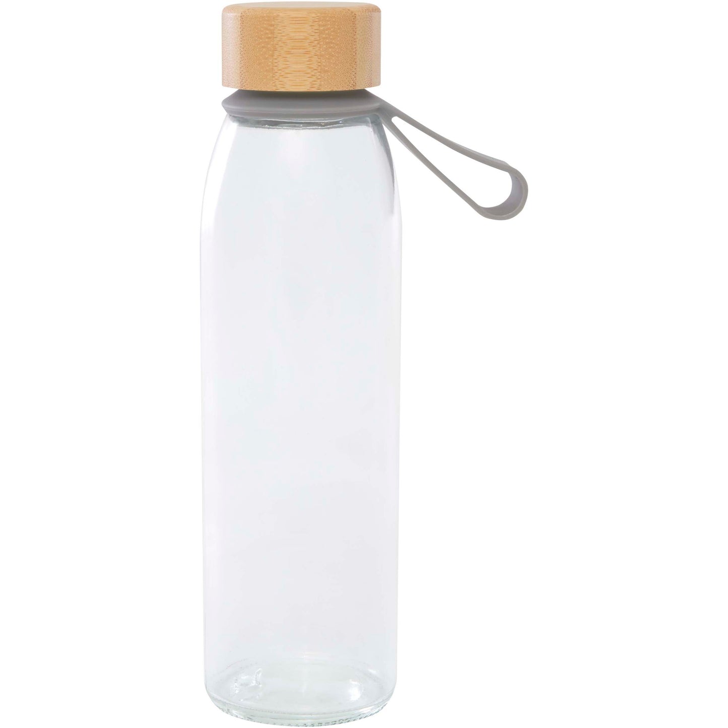 Porto 500 ml vattenflaska av glas med silikonhandtag och bambulock
