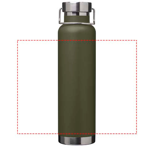 Thor 650 ml vakuumisolerad vattenflaska tillverkad av återvunnet RCS-rostfritt stål och koppar