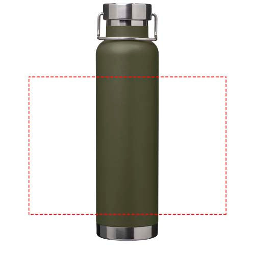 Thor 650 ml vakuumisolerad vattenflaska tillverkad av återvunnet RCS-rostfritt stål och koppar