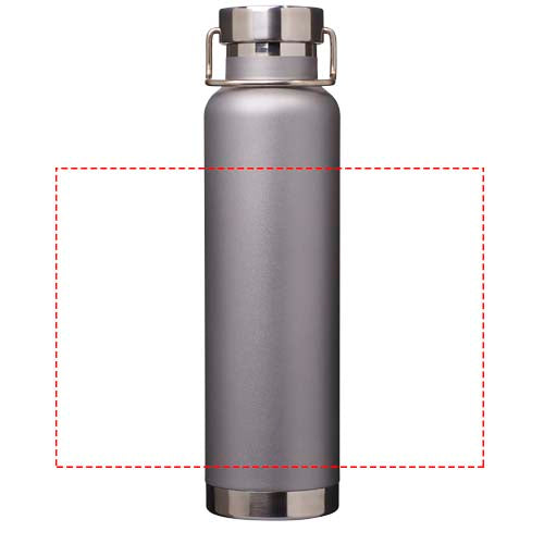 Thor 650 ml vakuumisolerad vattenflaska tillverkad av återvunnet RCS-rostfritt stål och koppar