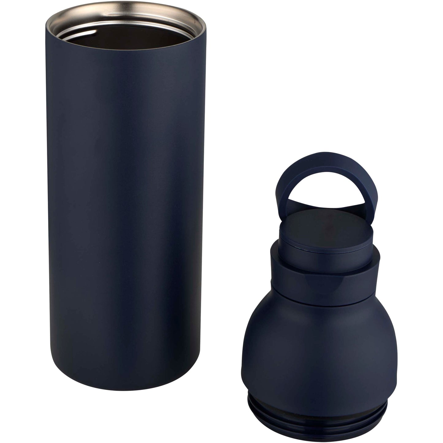 Illuminate 650 ml vattenflaska av RCS-certifierat återvunnet rostfritt stål med dubbelvägg, med 3 olika lock