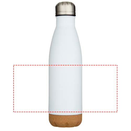 Cove 500 ml vattenflaska med vakuumisolerad dubbelvägg av rostfritt stål med detaljer i kork