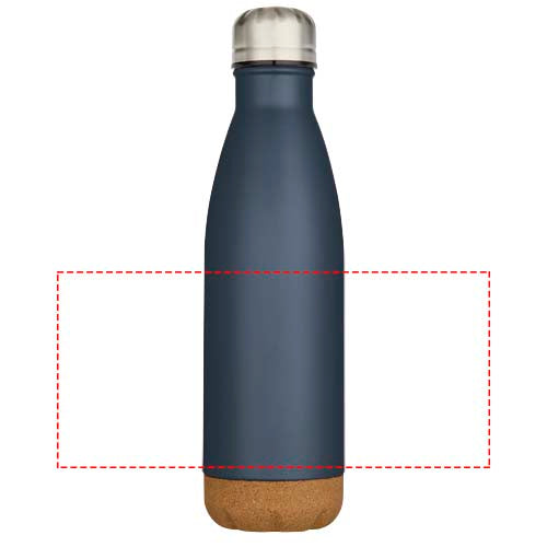 Cove 500 ml vattenflaska med vakuumisolerad dubbelvägg av rostfritt stål med detaljer i kork