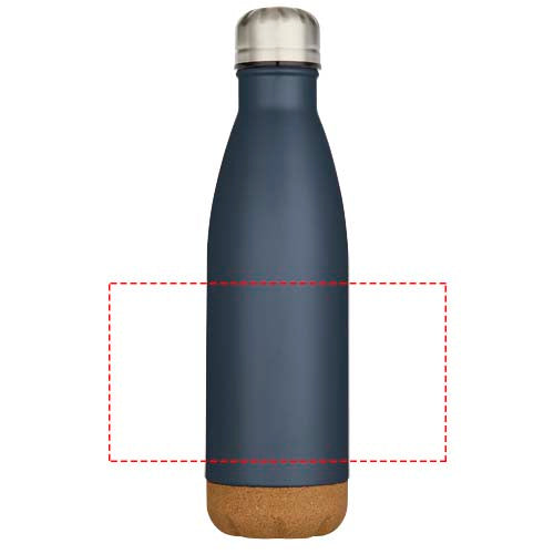 Cove 500 ml vattenflaska med vakuumisolerad dubbelvägg av rostfritt stål med detaljer i kork