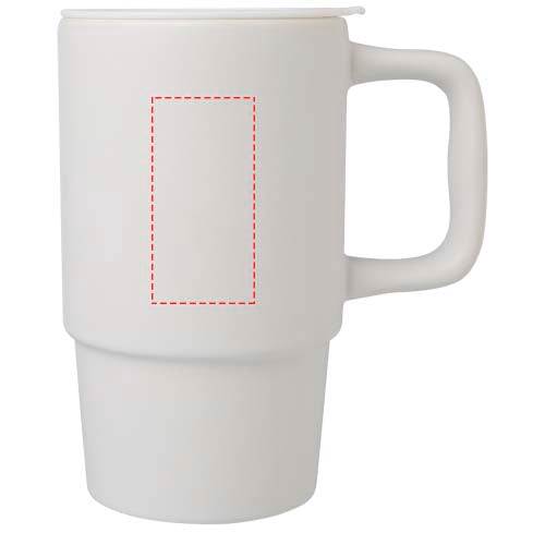 Carter 450 ml keramisk mugg med plastlock