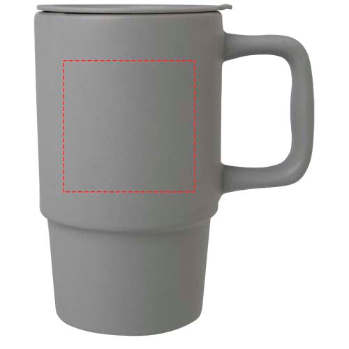 Carter 450 ml keramisk mugg med plastlock