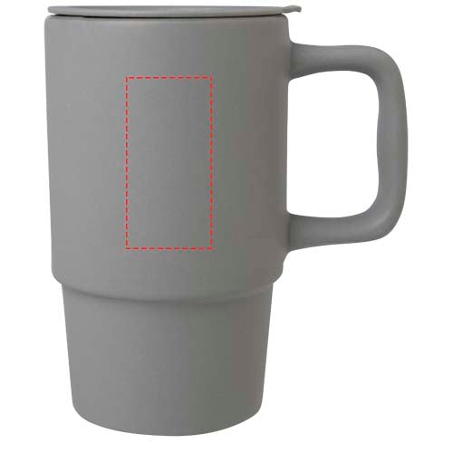 Carter 450 ml keramisk mugg med plastlock