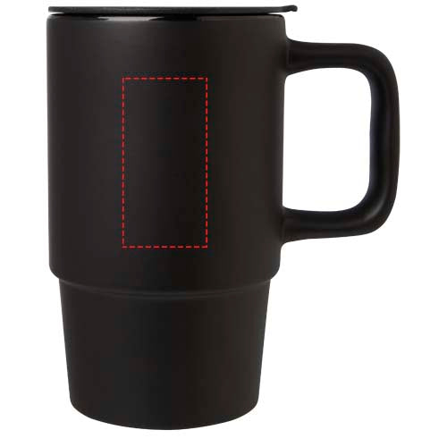 Carter 450 ml keramisk mugg med plastlock