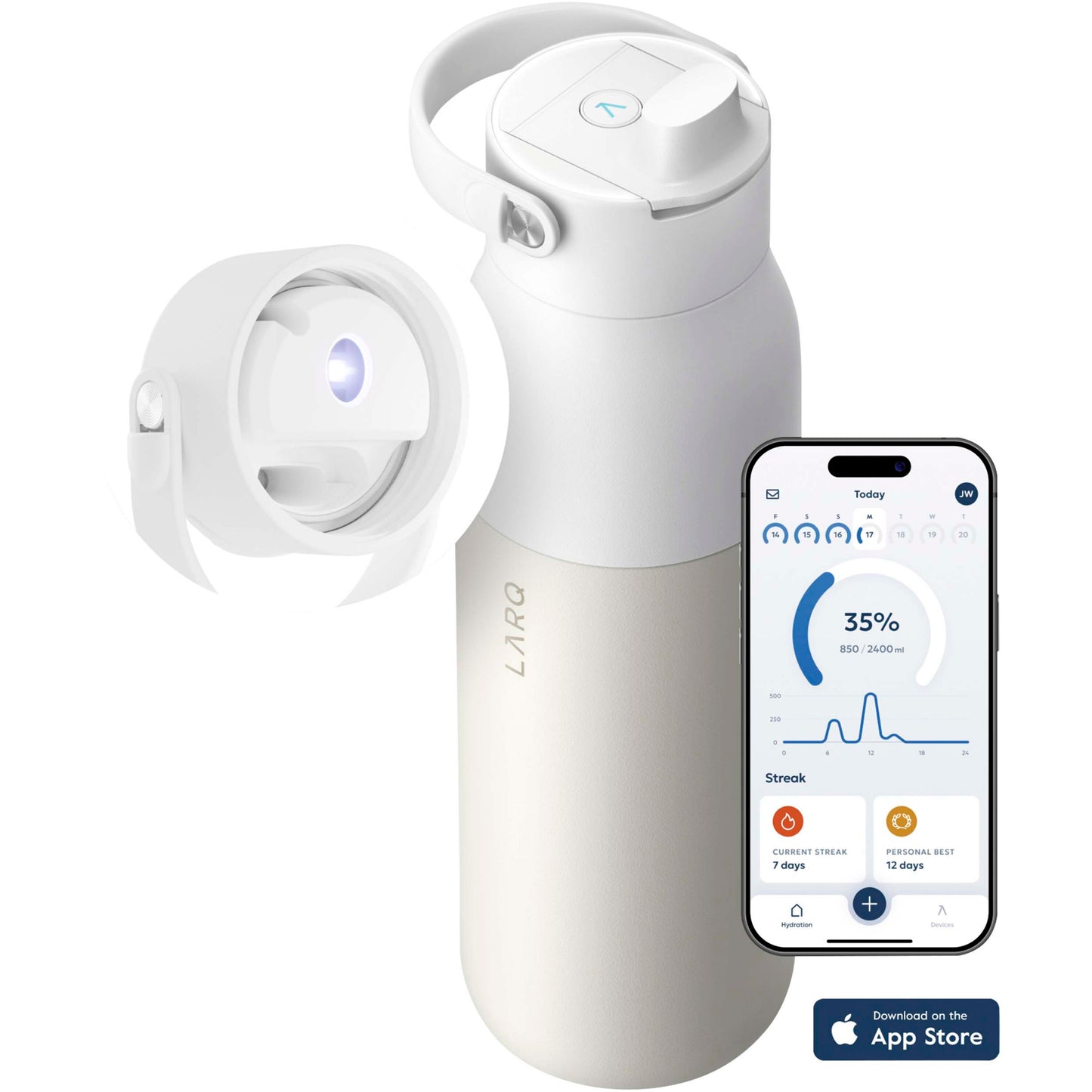 LARQ PureVis™ 2.0 1 000 ml isolerad vattenflaska