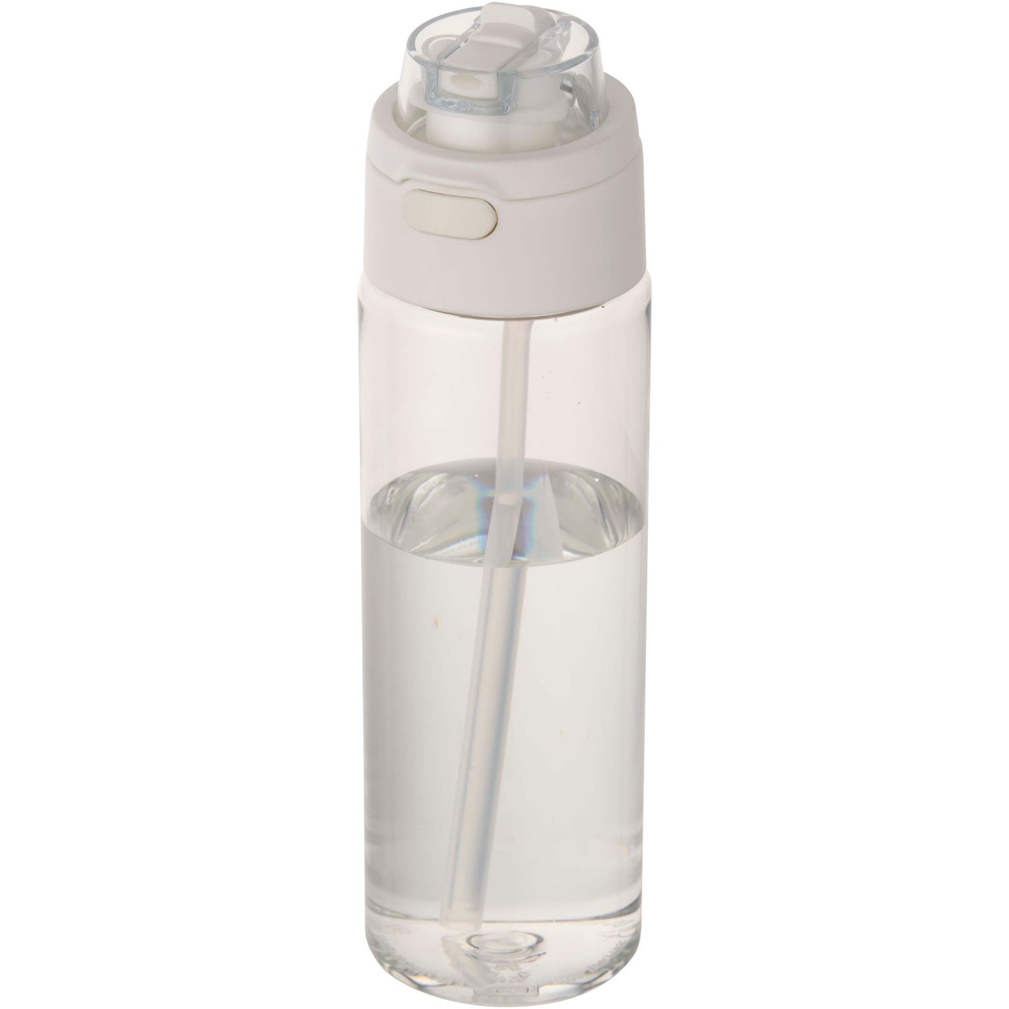 Theron 700 ml vattenflaska i återvunnen plast från RCS med lock med dubbla funktioner och utfällbart sugrör