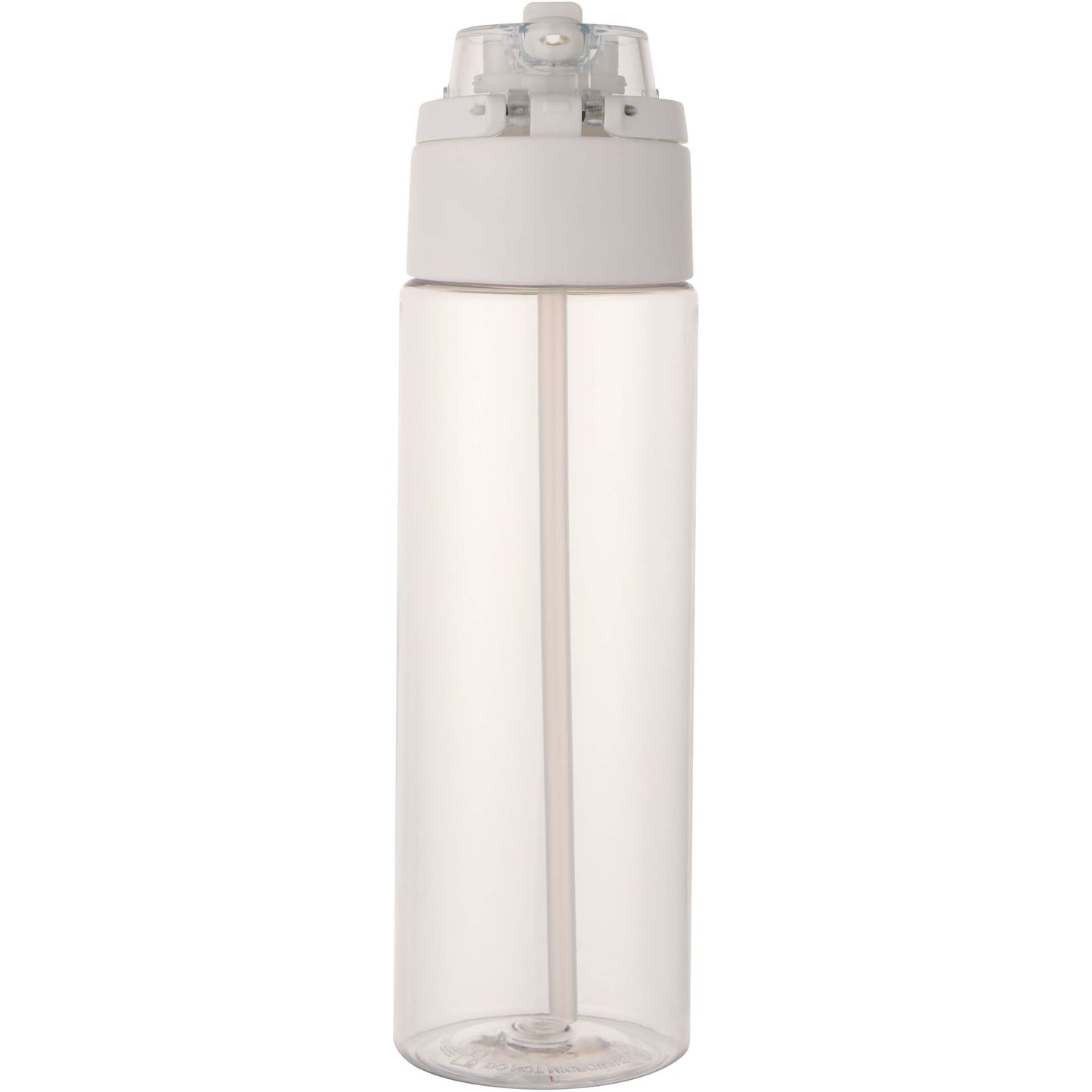 Theron 700 ml vattenflaska i återvunnen plast från RCS med lock med dubbla funktioner och utfällbart sugrör