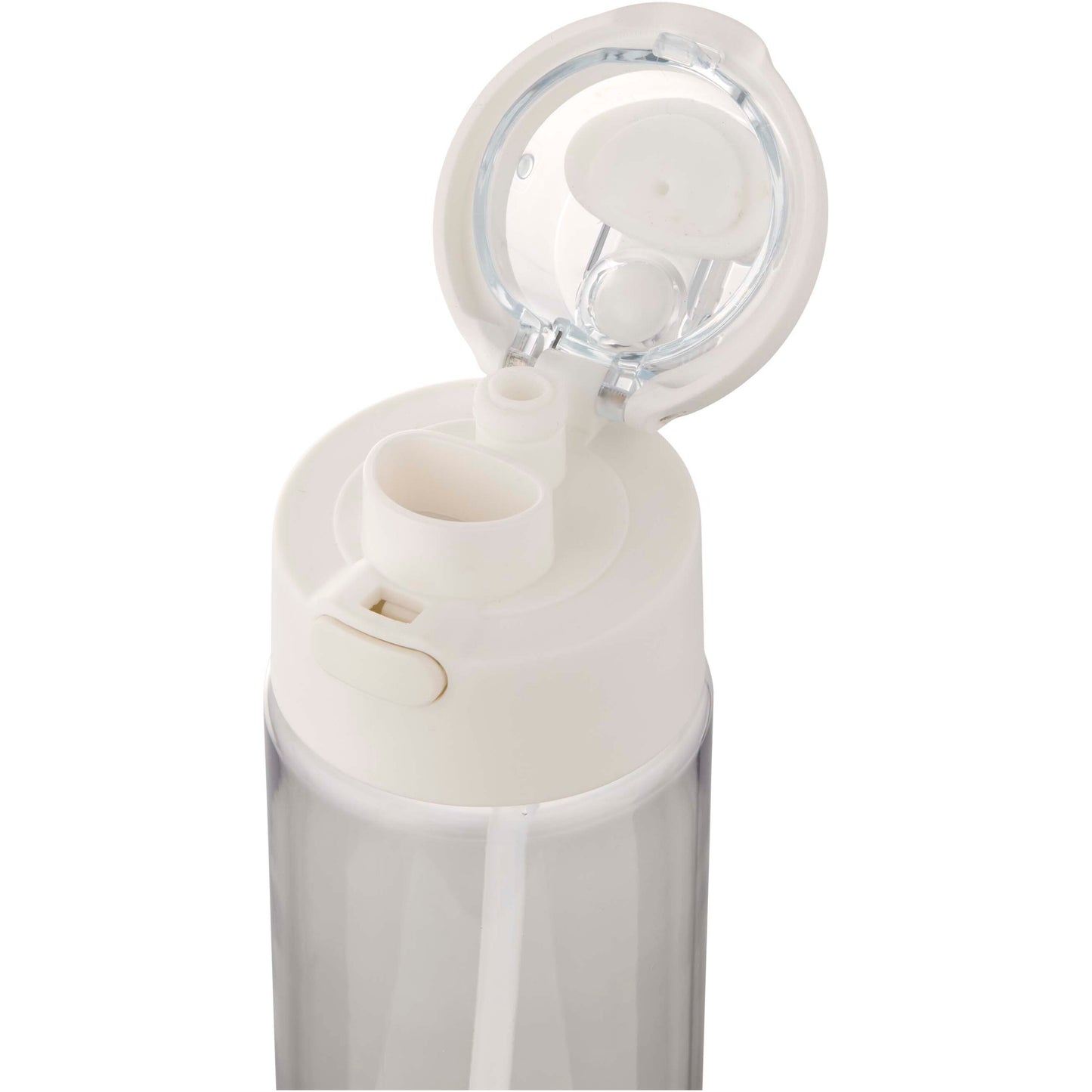Theron 700 ml vattenflaska i återvunnen plast från RCS med lock med dubbla funktioner och utfällbart sugrör