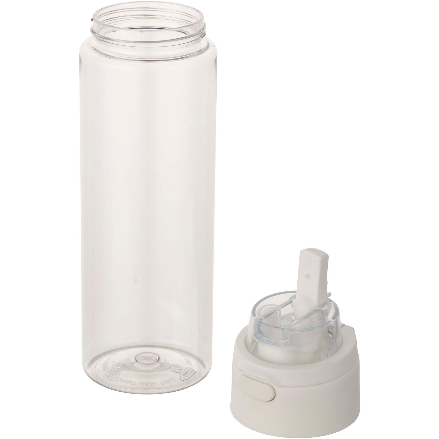 Theron 700 ml vattenflaska i återvunnen plast från RCS med lock med dubbla funktioner och utfällbart sugrör
