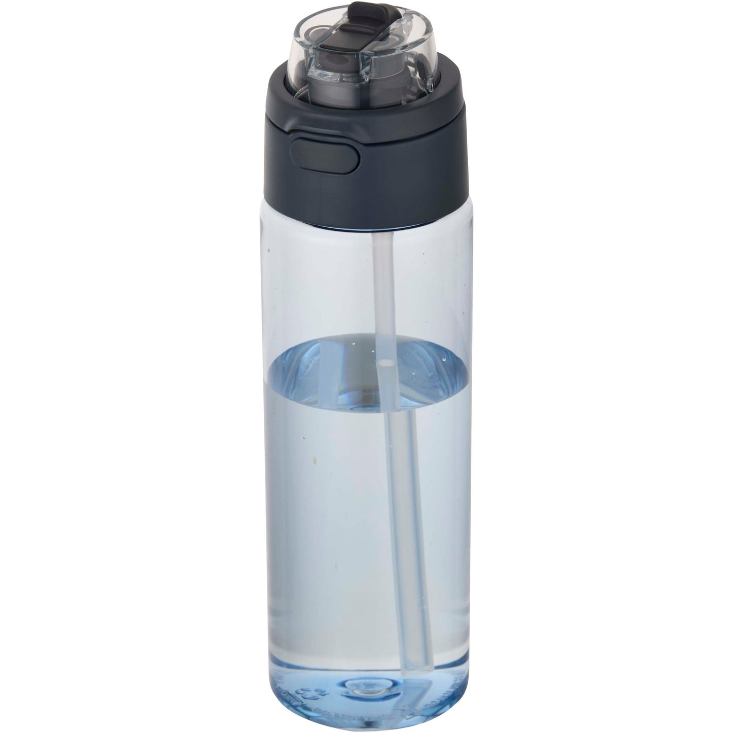 Theron 700 ml vattenflaska i återvunnen plast från RCS med lock med dubbla funktioner och utfällbart sugrör