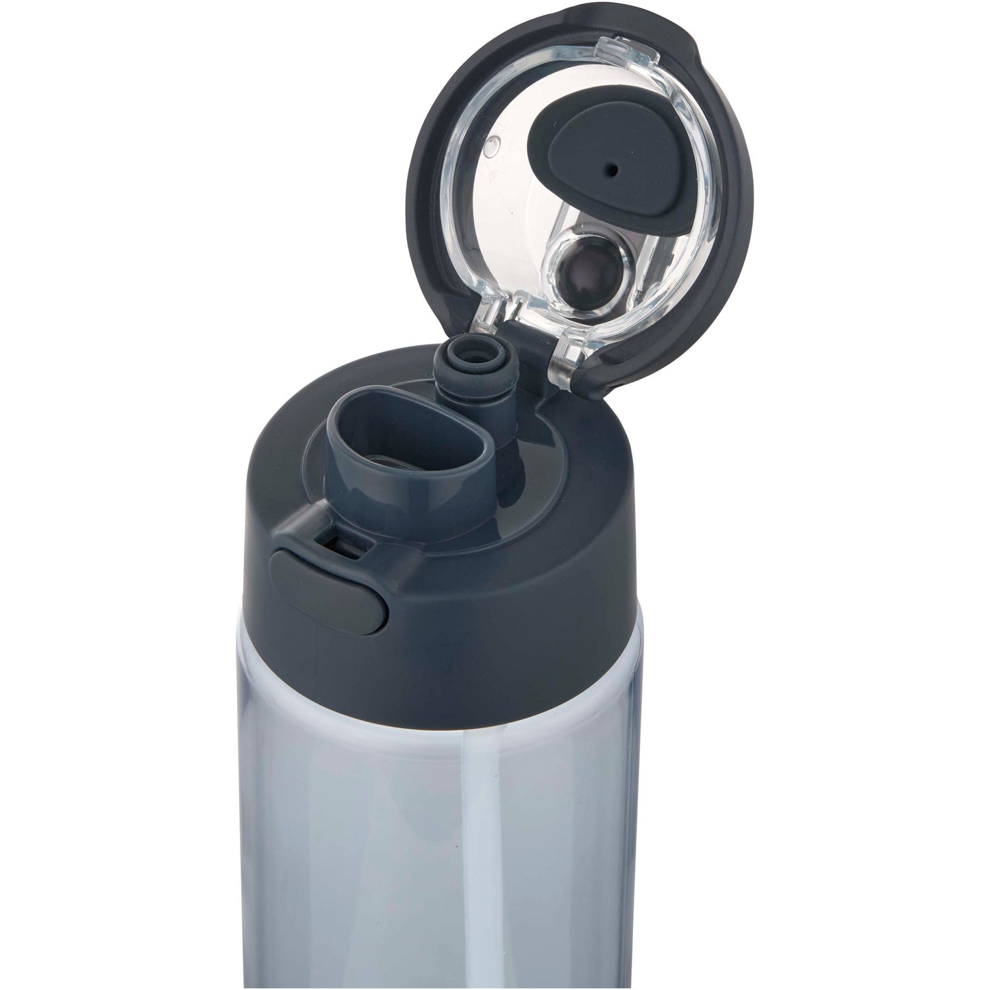 Theron 700 ml vattenflaska i återvunnen plast från RCS med lock med dubbla funktioner och utfällbart sugrör