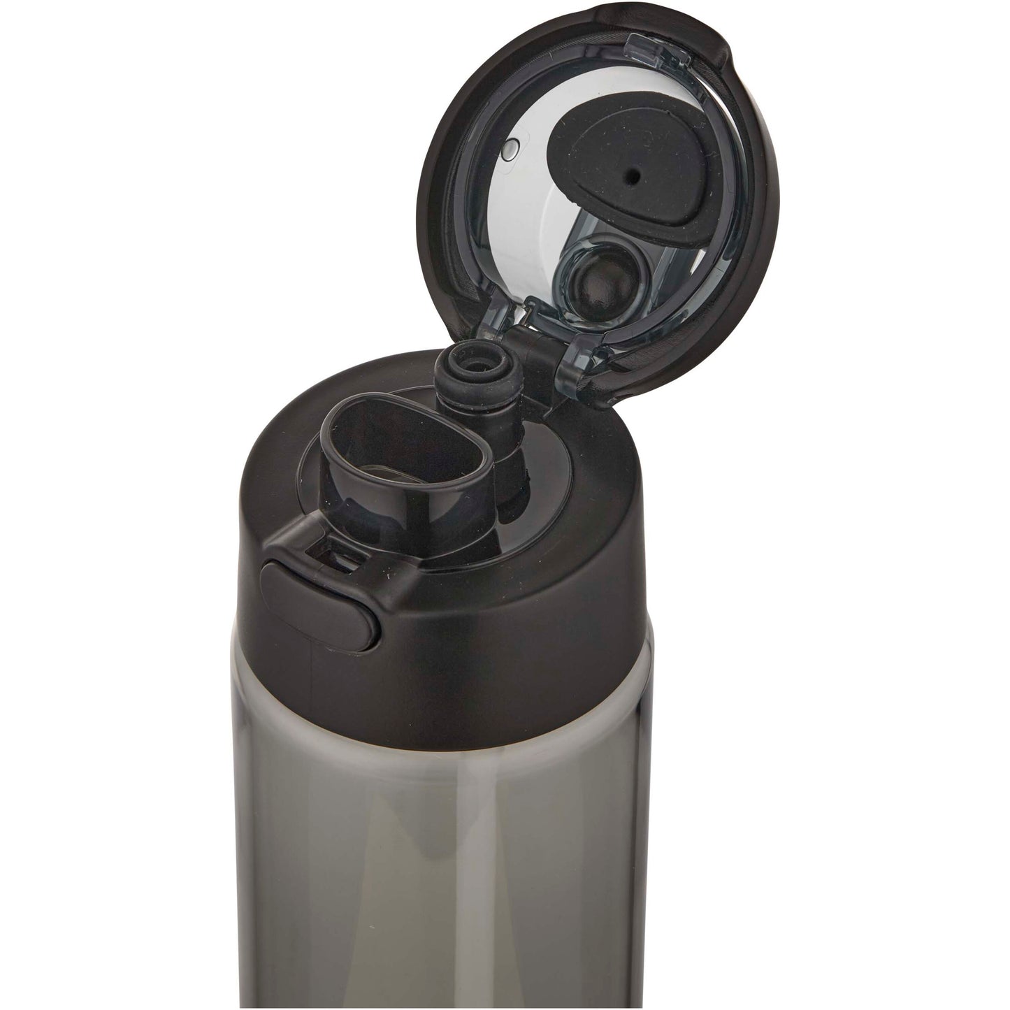 Theron 700 ml vattenflaska i återvunnen plast från RCS med lock med dubbla funktioner och utfällbart sugrör