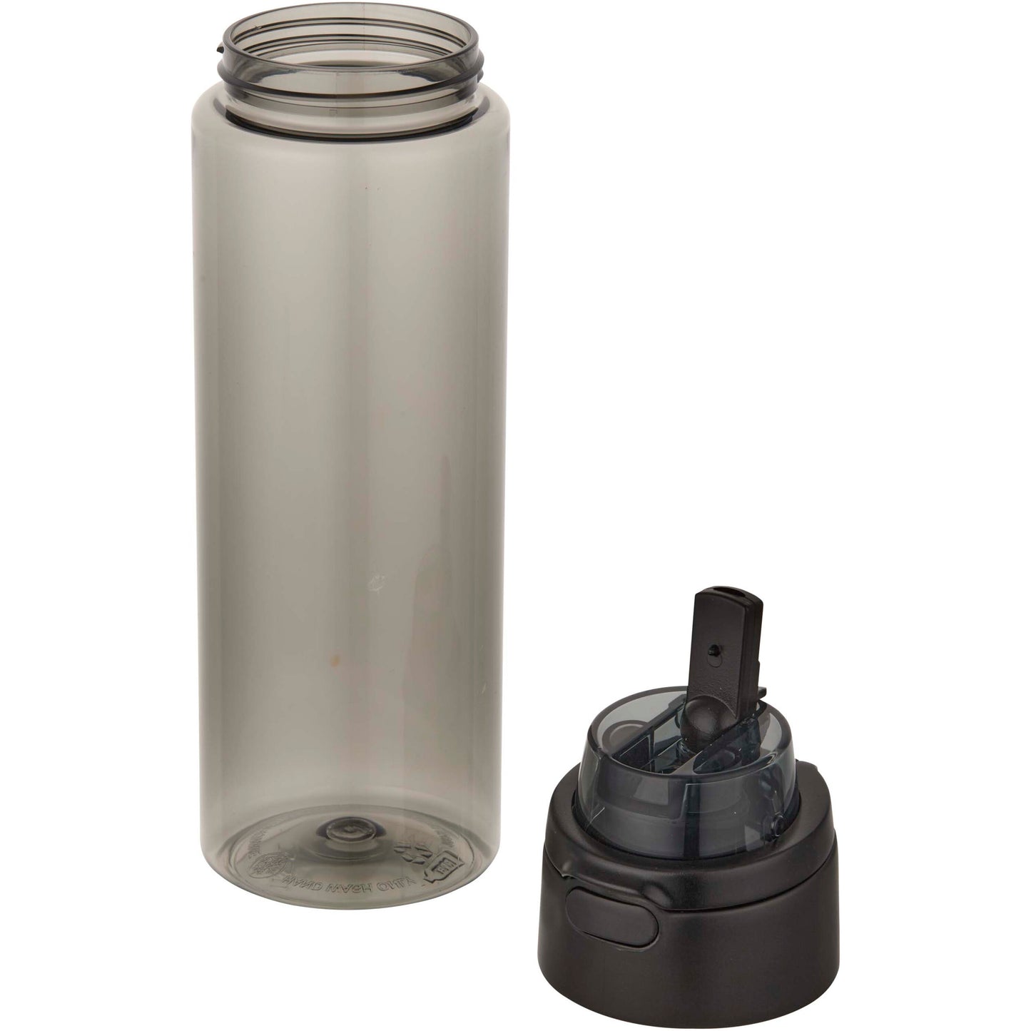 Theron 700 ml vattenflaska i återvunnen plast från RCS med lock med dubbla funktioner och utfällbart sugrör