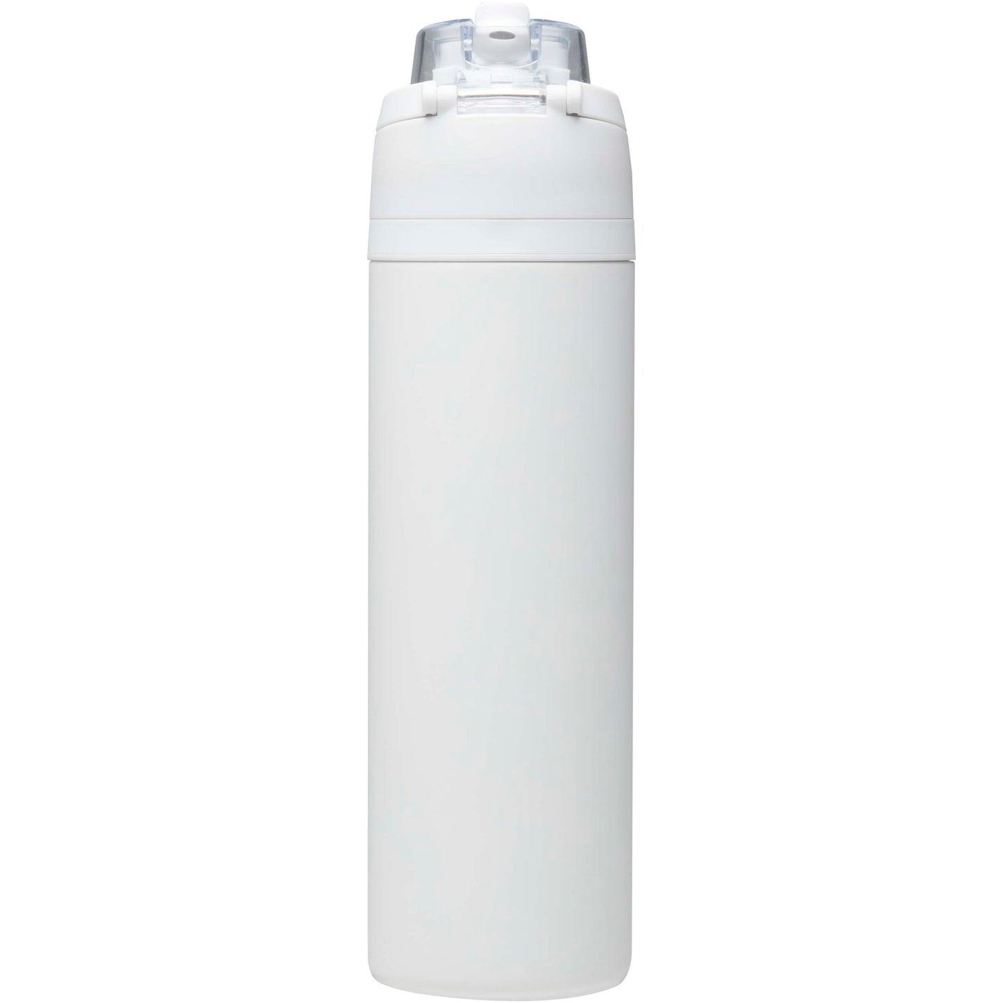 Theron 800 ml RCS-vattenflaska i återvunnet rostfritt stål med enkelvägg och lock med dubbla funktioner samt utfällbart sugrö