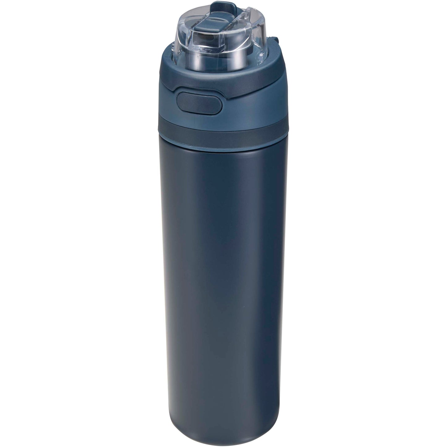 Theron 800 ml RCS-vattenflaska i återvunnet rostfritt stål med enkelvägg och lock med dubbla funktioner samt utfällbart sugrö