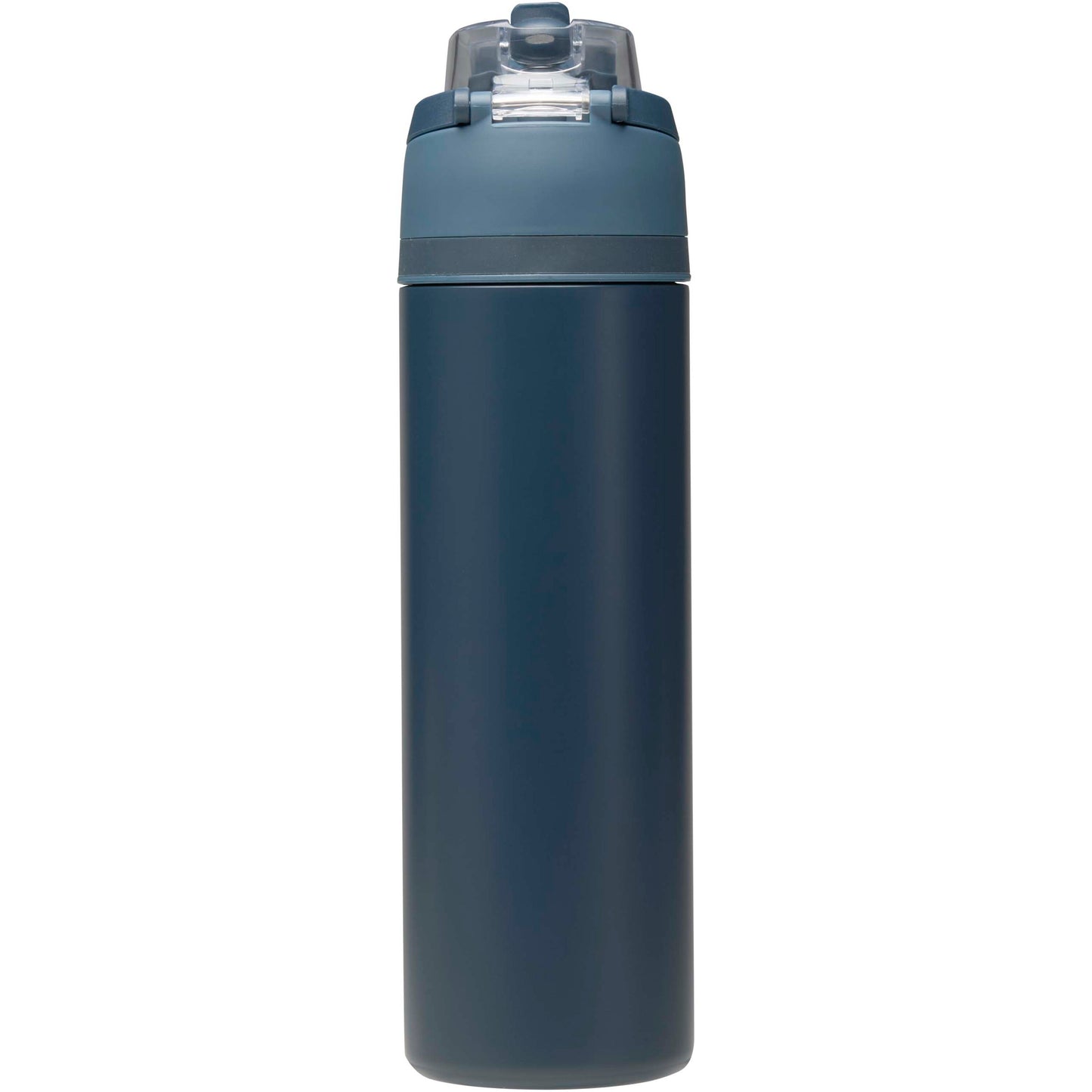 Theron 800 ml RCS-vattenflaska i återvunnet rostfritt stål med enkelvägg och lock med dubbla funktioner samt utfällbart sugrö