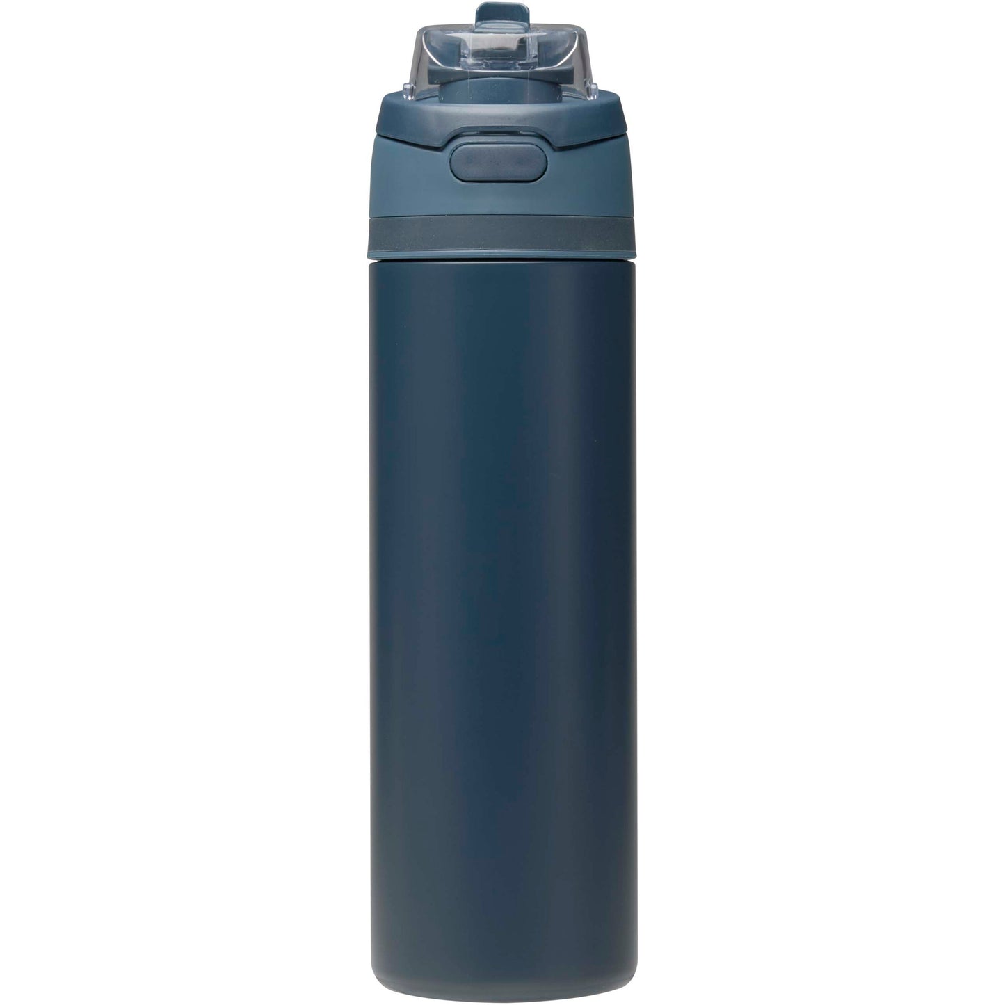 Theron 800 ml RCS-vattenflaska i återvunnet rostfritt stål med enkelvägg och lock med dubbla funktioner samt utfällbart sugrö