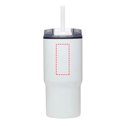 Westin 540 ml RCS-mugg i återvunnet material med dubbelvägg och isolering samt sugrör