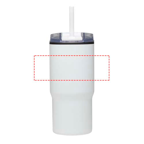 Westin 540 ml RCS-mugg i återvunnet material med dubbelvägg och isolering samt sugrör