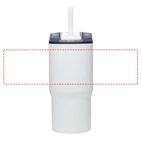 Westin 540 ml RCS-mugg i återvunnet material med dubbelvägg och isolering samt sugrör