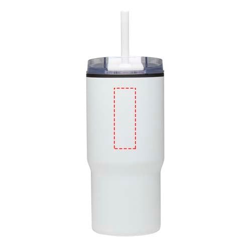 Westin 540 ml RCS-mugg i återvunnet material med dubbelvägg och isolering samt sugrör