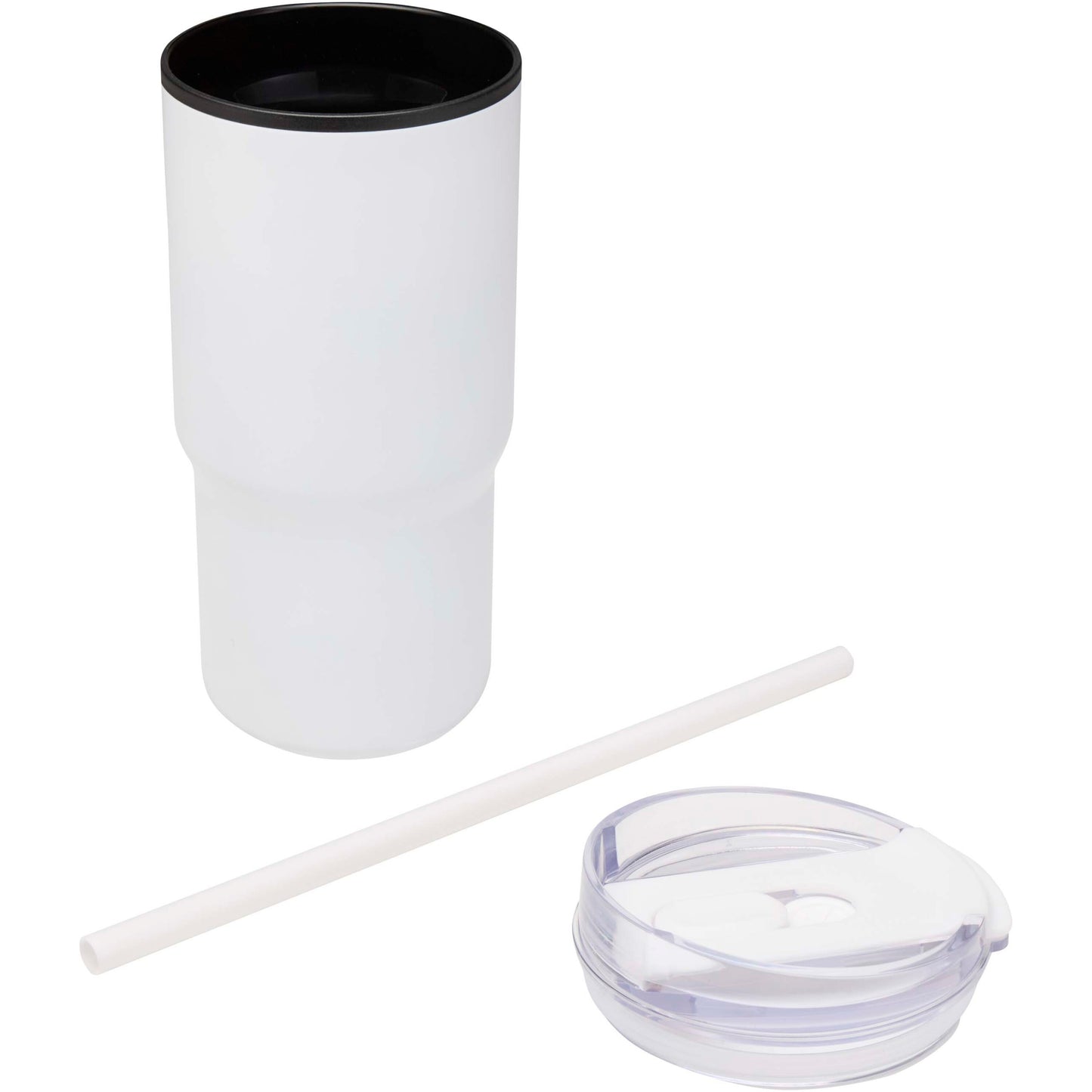 Westin 540 ml RCS-mugg i återvunnet material med dubbelvägg och isolering samt sugrör
