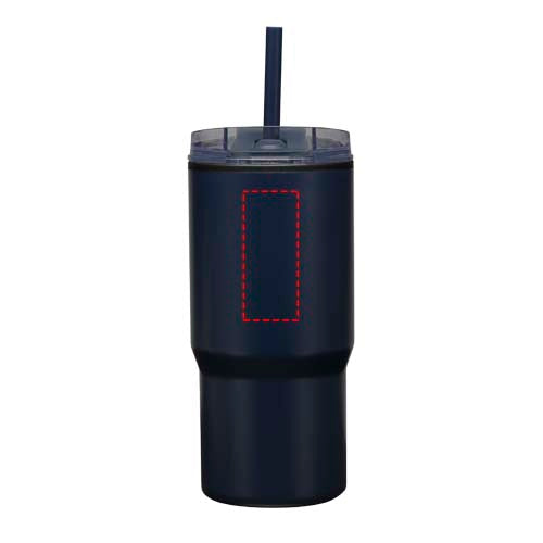Westin 540 ml RCS-mugg i återvunnet material med dubbelvägg och isolering samt sugrör