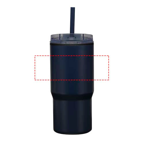 Westin 540 ml RCS-mugg i återvunnet material med dubbelvägg och isolering samt sugrör