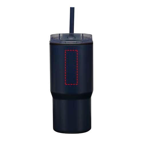 Westin 540 ml RCS-mugg i återvunnet material med dubbelvägg och isolering samt sugrör