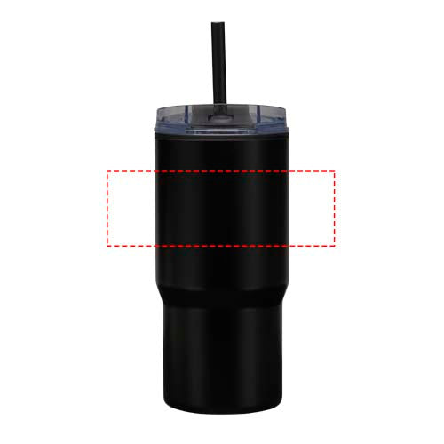Westin 540 ml RCS-mugg i återvunnet material med dubbelvägg och isolering samt sugrör