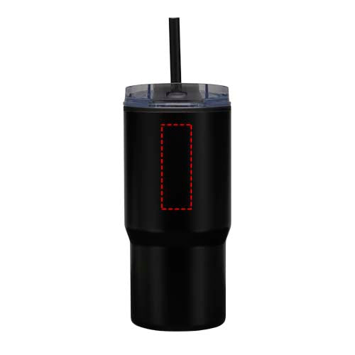 Westin 540 ml RCS-mugg i återvunnet material med dubbelvägg och isolering samt sugrör