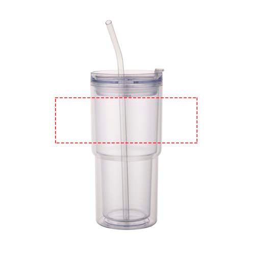 Archer 480 ml plastmugg med dubbla väggar