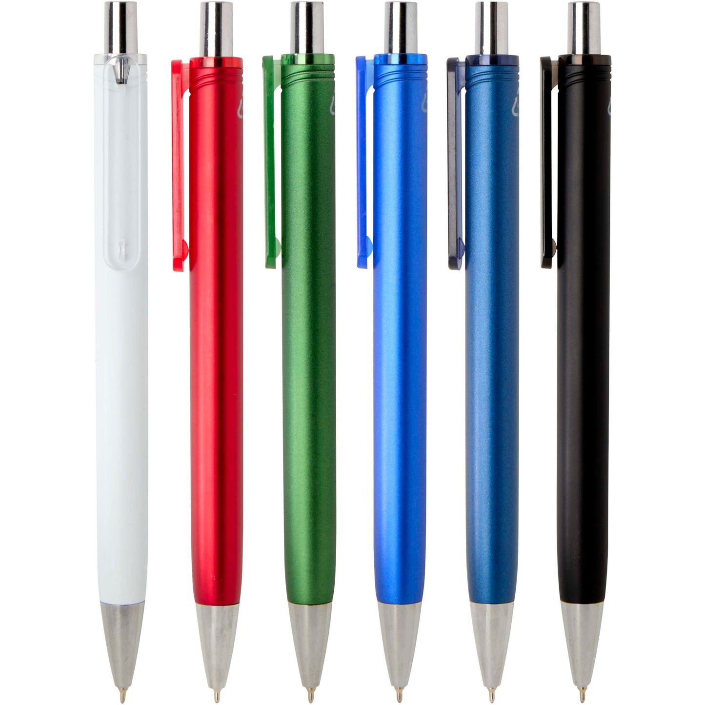 Feld kulspetspenna med metallfinish (svart bläck) av RCS-återvunnet material