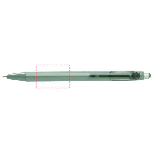 Glen dubbelinjicerad kulspetspenna av RCS-certifierat återvunnet material (blått bläck)