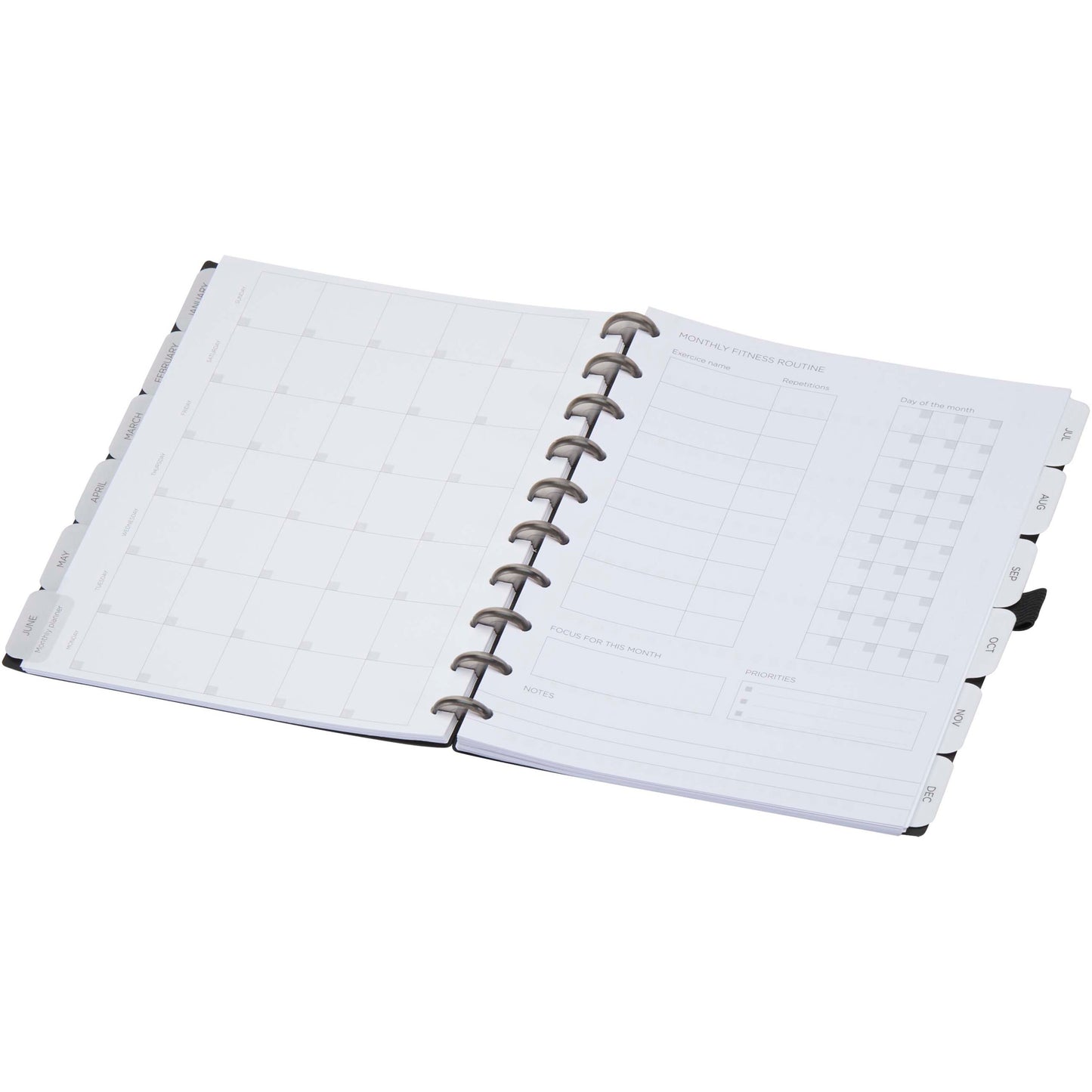 SMART planeringskalender med flexibelt omslag och pärmsystem