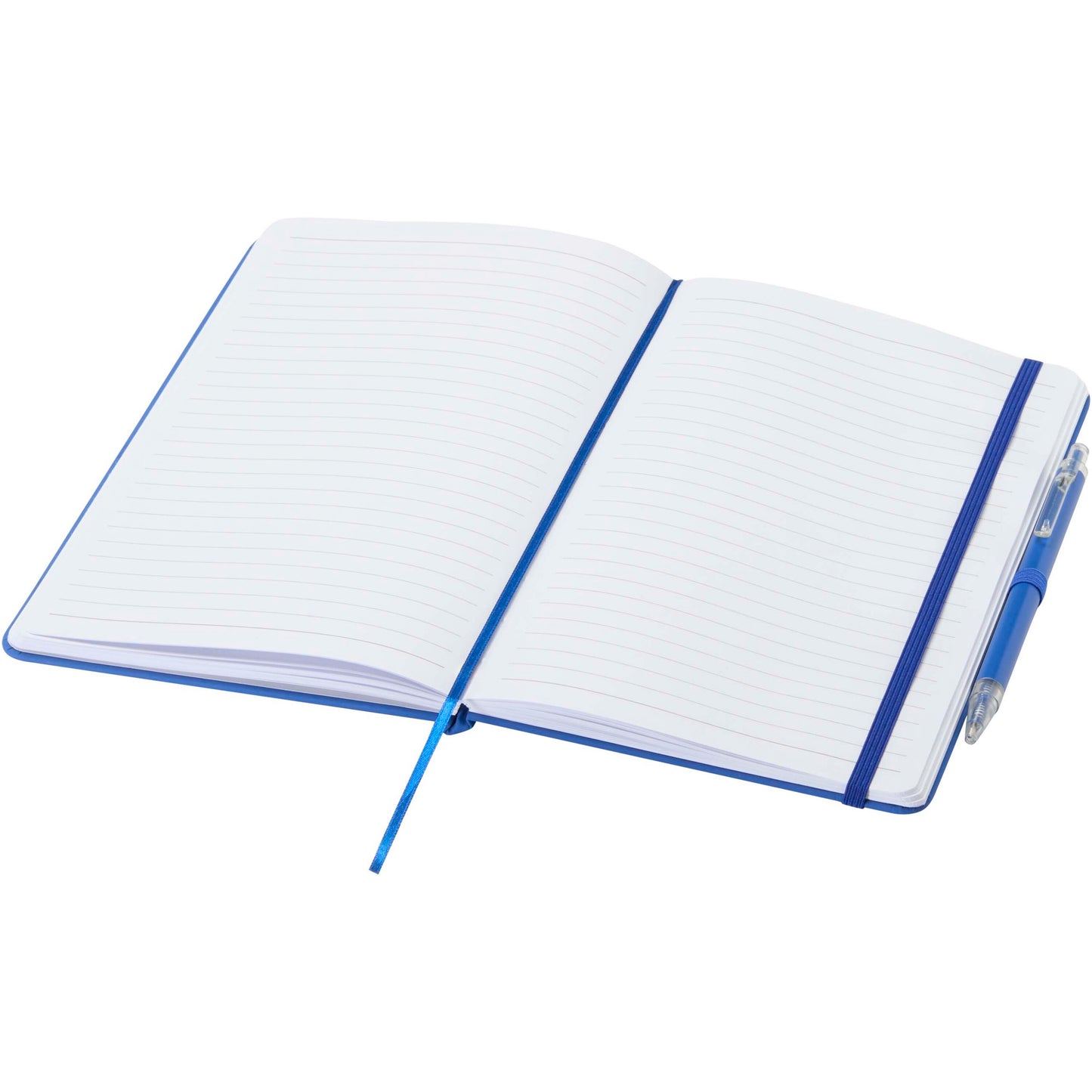 Spectrum A5 inbunden anteckningsbok av återvunnet papper och kulspetspenna i set