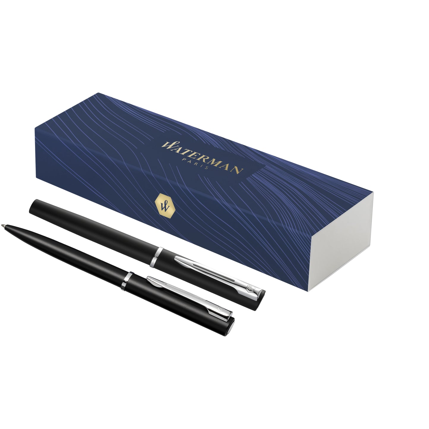 Waterman Allure set med kulpenna och kulspetspenna (blått bläck)