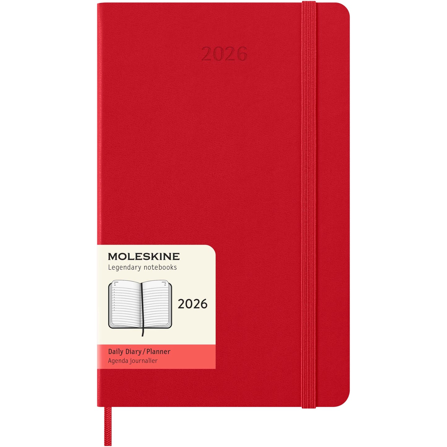 Moleskine inbunden 12-månaders daglig planeringskalender